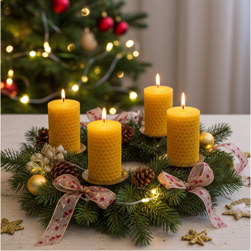 Adventné sviece - sada 4ks 